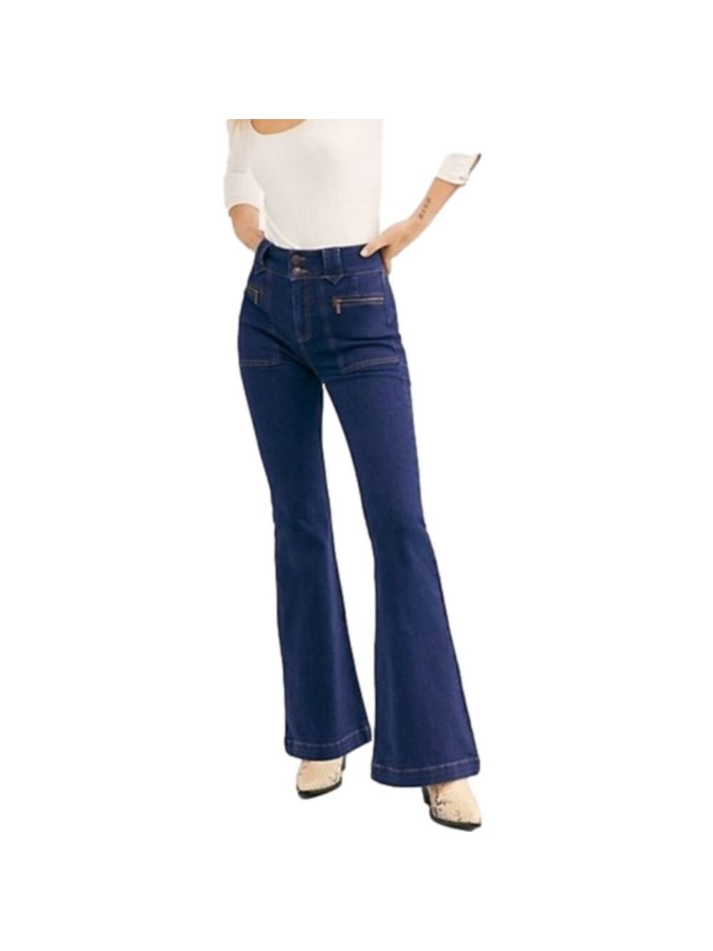 Free People Layla Flared Leg Jeans